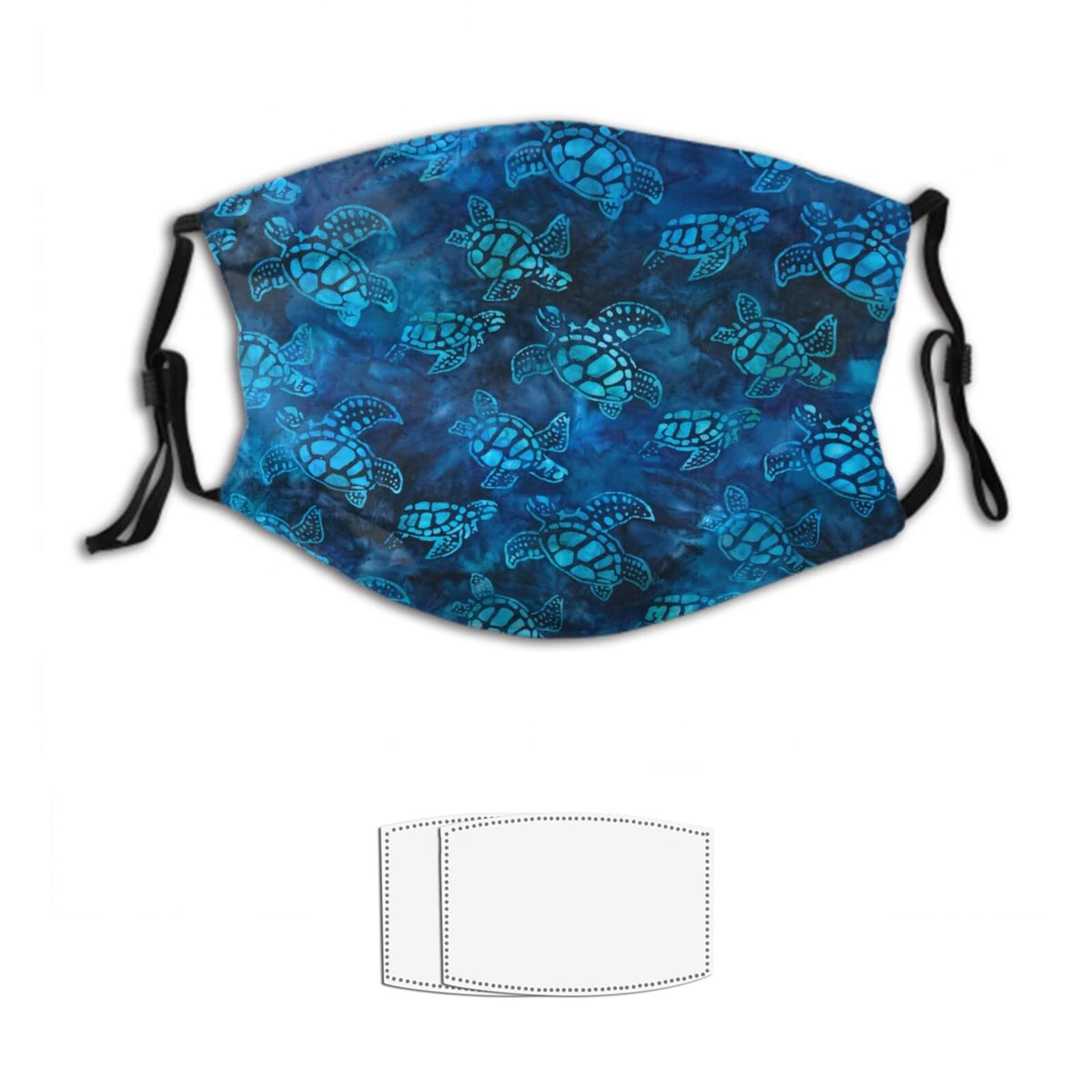 olvtnwe Funny Face Mask With Filter Pocket Adjustable Masks Reusable Washable Face Cover for Adult With 2 Filters