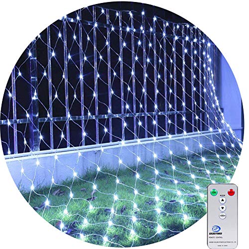 3M X 2M 200LED Guirnaldas Neta Luz Luces de Navidad Luces de red Luces de árbol para en interiores y exteriores 8 programas