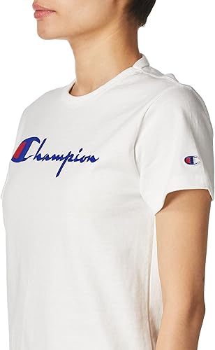 Miniatura 3 de Champion Camiseta para mujer, patrimonio, cómoda camiseta gráfica, camiseta pesada para mujer