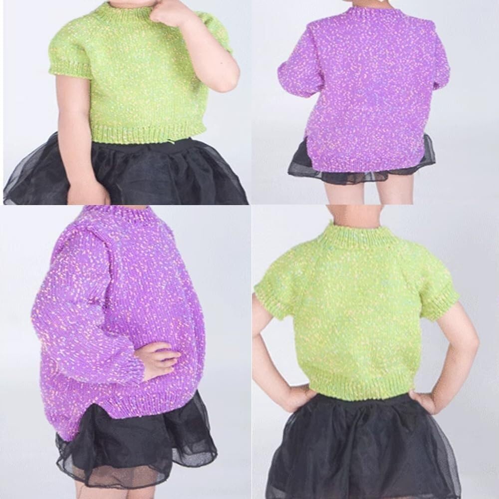 150 G Soft Tweed Twinkles Yarn DIY Sweater Scarf Gloves Yarn Weight Crochet Knit Yarn for Beginners Yarn(White)
