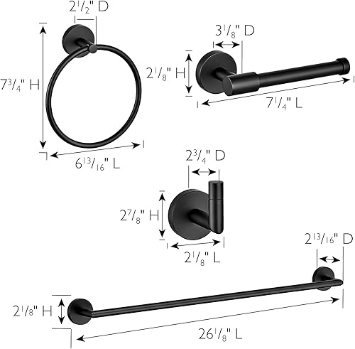 Miniatura 2 de Design House Graz - Soporte para papel higiénico, color negro mate