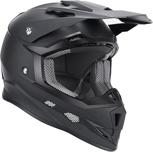 Miniatura 4 de GLX - Casco de cara completa GX623 DOT para motocrós, motocicleta y cuatrimoto todoterreno para niños y jóvenes conjunto de casco de cara completa,