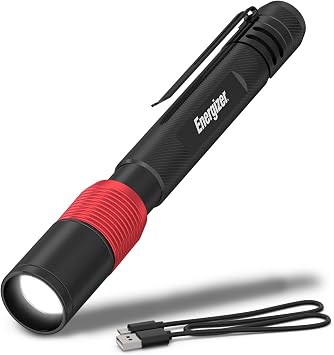 Energizer X-400 Pen Light Flashlight Rechargeable, Bright Penlight
