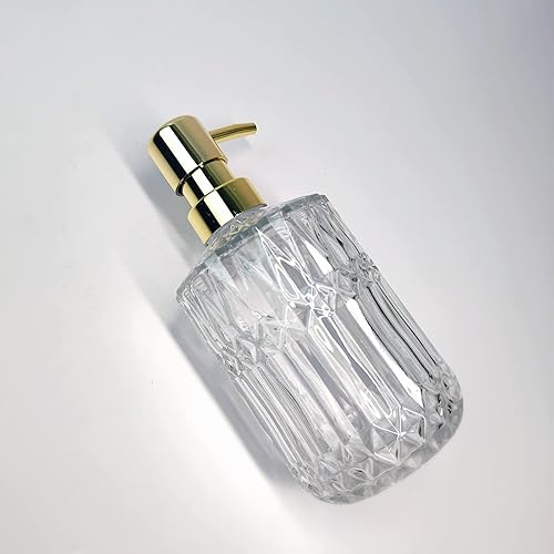 Miniatura 2 de Dispensador de jabón de vidrio con bomba de material ABS, dispensador de jabón de manos para baño, botella líquida recargable de jabón de cocina de