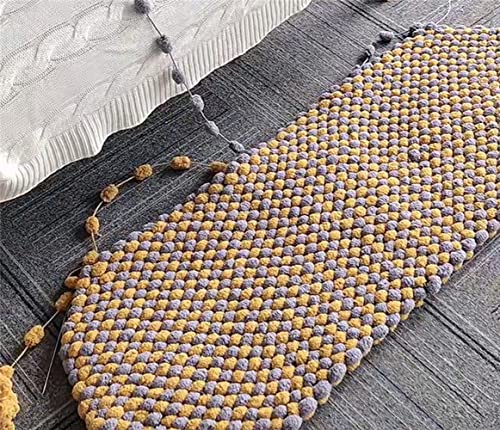 3 Rolls Pomp-A-Doodle Yarn,100% Polyester Jelly Bean Pom-Pom Ball Yarn For Crochet Knitting Handcraft Mat Pet Nest 450G (Quiet Night) #TOP4