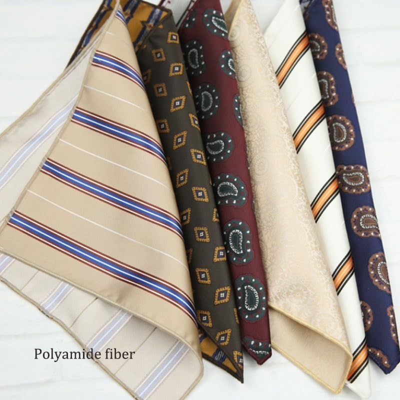 Retro Suit Pocket Towel Men's Accessory Small Square Scarf