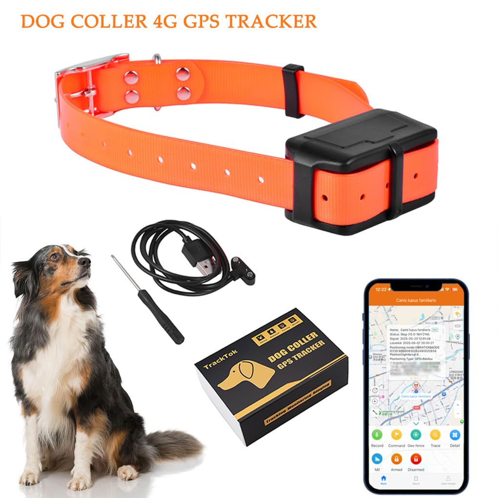 Collare GPS per cani con localizzazione in tempo reale 4G, collare di sicurezza per esterni, recinzione geografica, tecnologia rivoluzionaria per proprietari di cani,