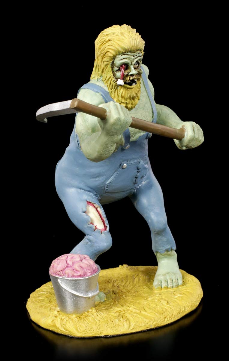 Figura de Zombi gótico, Hillbilly con Sense, fantasía, Pintada a Mano
