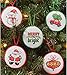 Bucilla Counted Cross Stitch Mini Ornament Kit, Christmas (Set of 30)