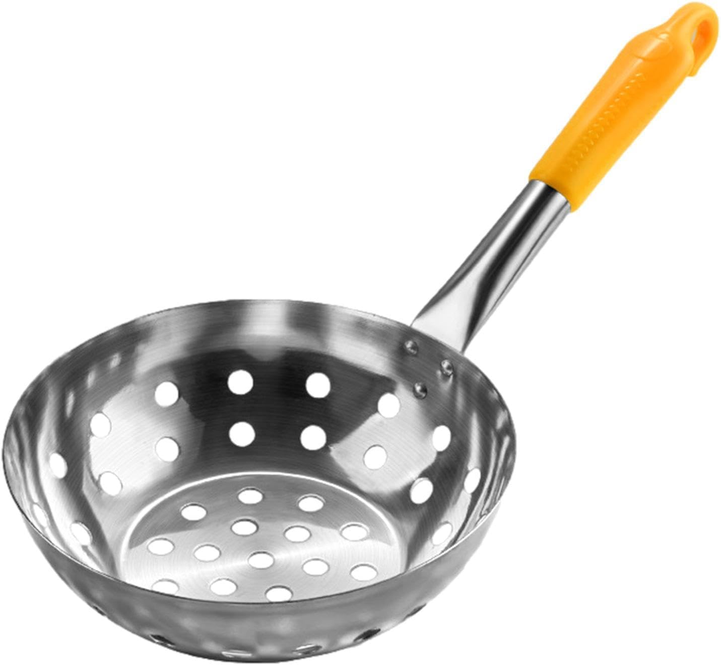 flxso Stainless Steel Colander, Kitchen Strainer Ladle with