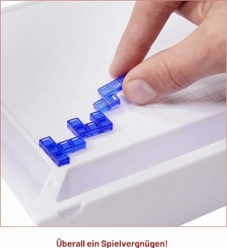 mattel games gnd69 compact blokus strategy game for children and the family board game for 2 to 4 players with tiles in 4 colors gift for everyone from 7 years