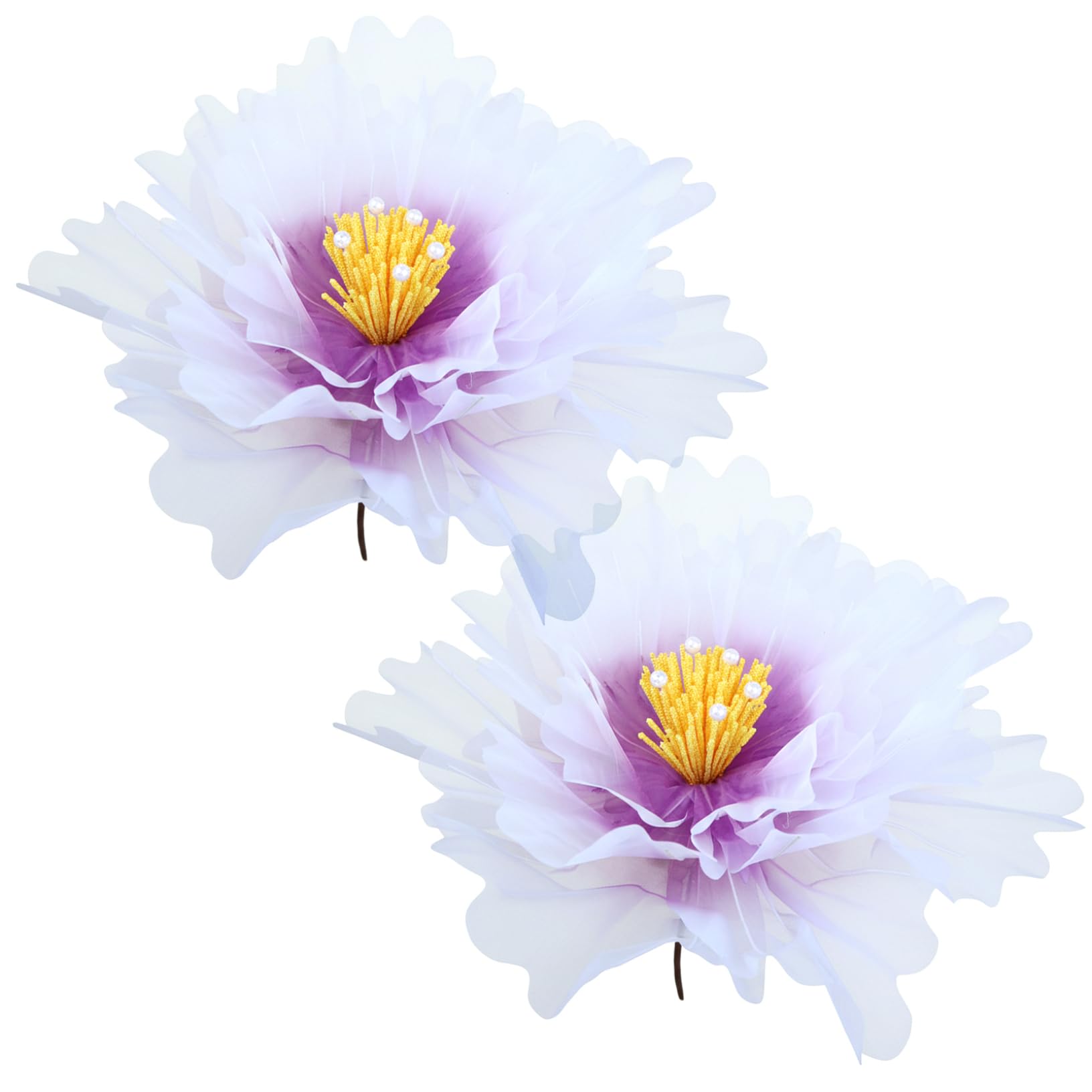 Grandes pivoines artificielles violettes en soie fleurs géantes de 20 pouces réalistes