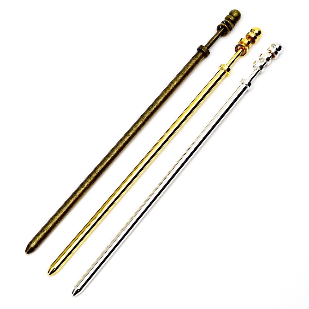 Amazon.co.jp: Sea drop かんざし 簪 パーツ 金属 一本挿し 1本 3本 5