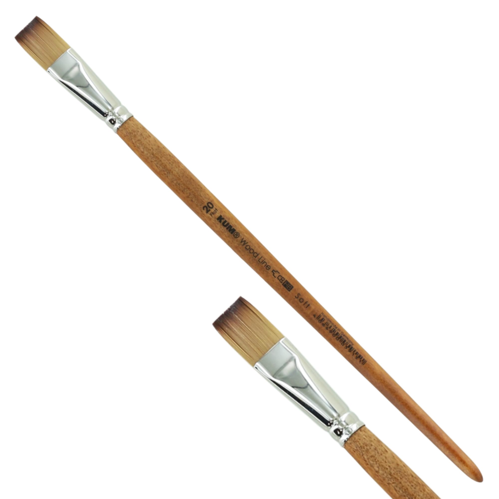 Kum Brush, Wood Synthetic Fibres, Brown, EU 20
