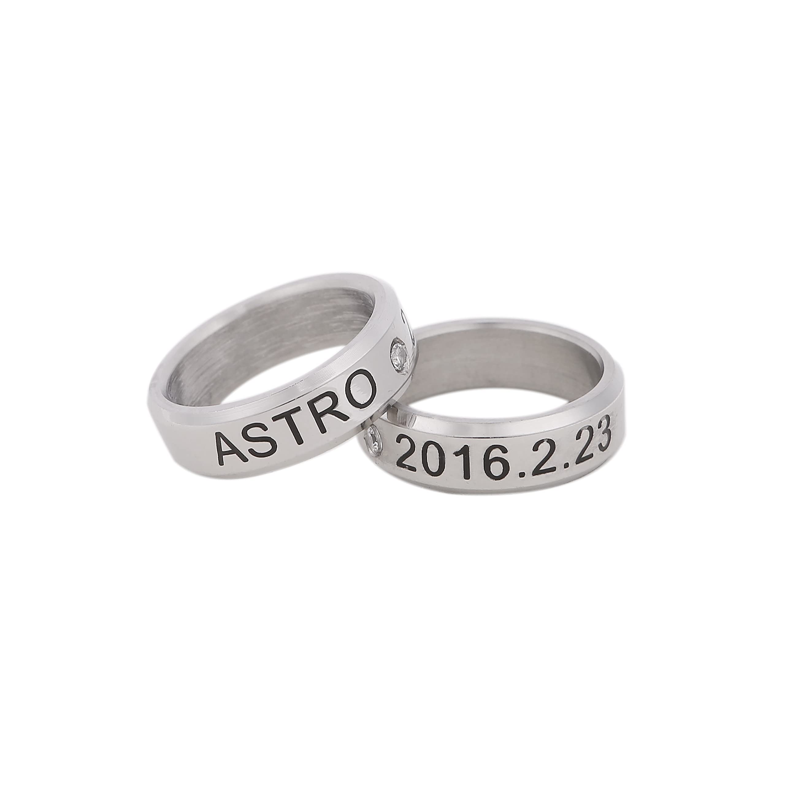 Amazon.co.jp: ASTRO アストロ 指輪 リング ネックレス黒紐付き 