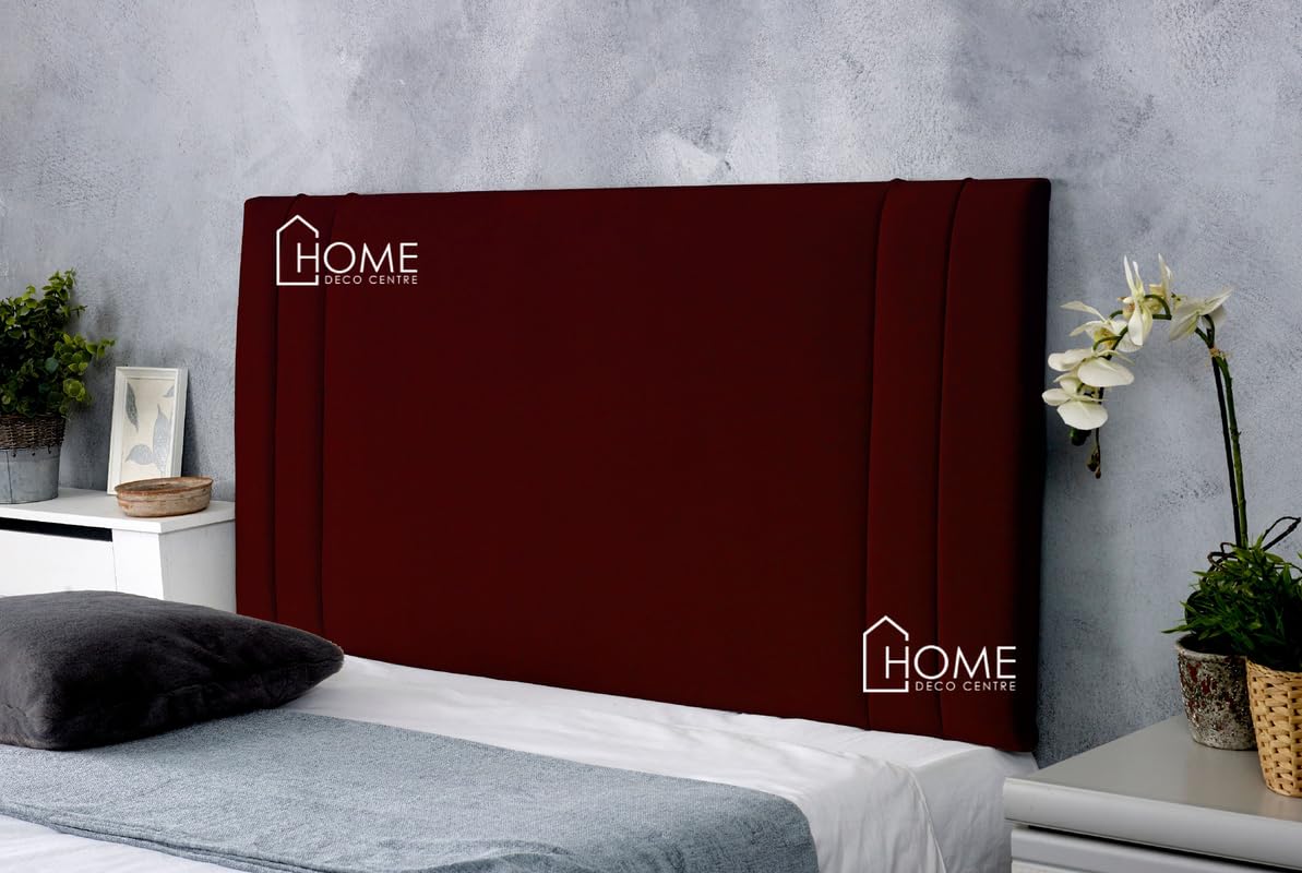 CROWNBEDS DENVER HEADBOARD 26 INCHES HIGH IN PLUSH VELVET FOR DIVAN BEDS WITH EXTRA PADDING
