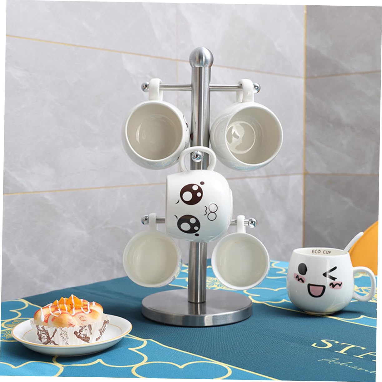 Gatuida Tassenregal Hängend Kaffeetassenhalter Getränkeregal Aufbewahrungsregal Tassenhalterung Tassen Trockengestell Tassen-aufhänger Hängendes Rack