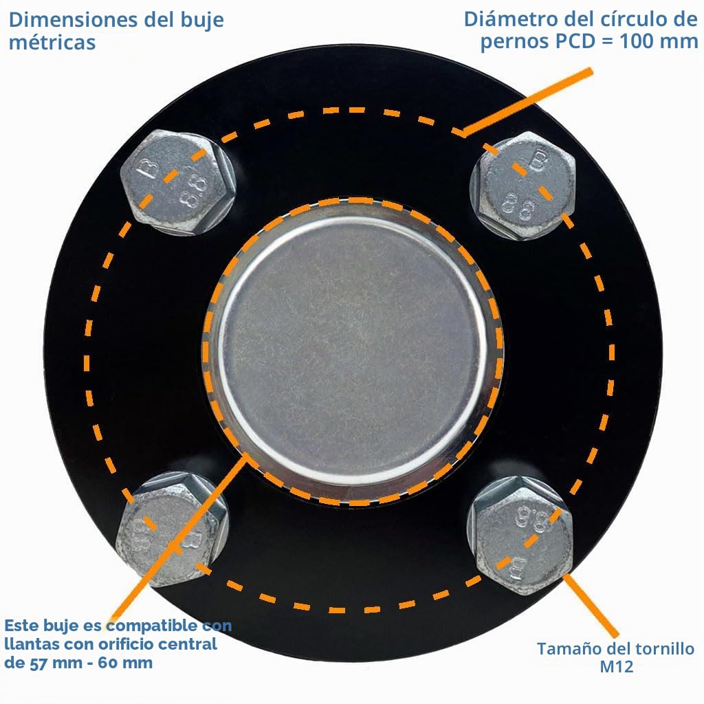 Parnells - Kit de Remolque de Alta Velocidad - 2 Piezas de Ruedas y Neumáticos 4.80/4.00-8 + 2 Cubos/Ejes con Pernos, sin Enganche, 690 kg, 130 Km/H - Ruedas Legales en Carretera y Marcado Electrónico