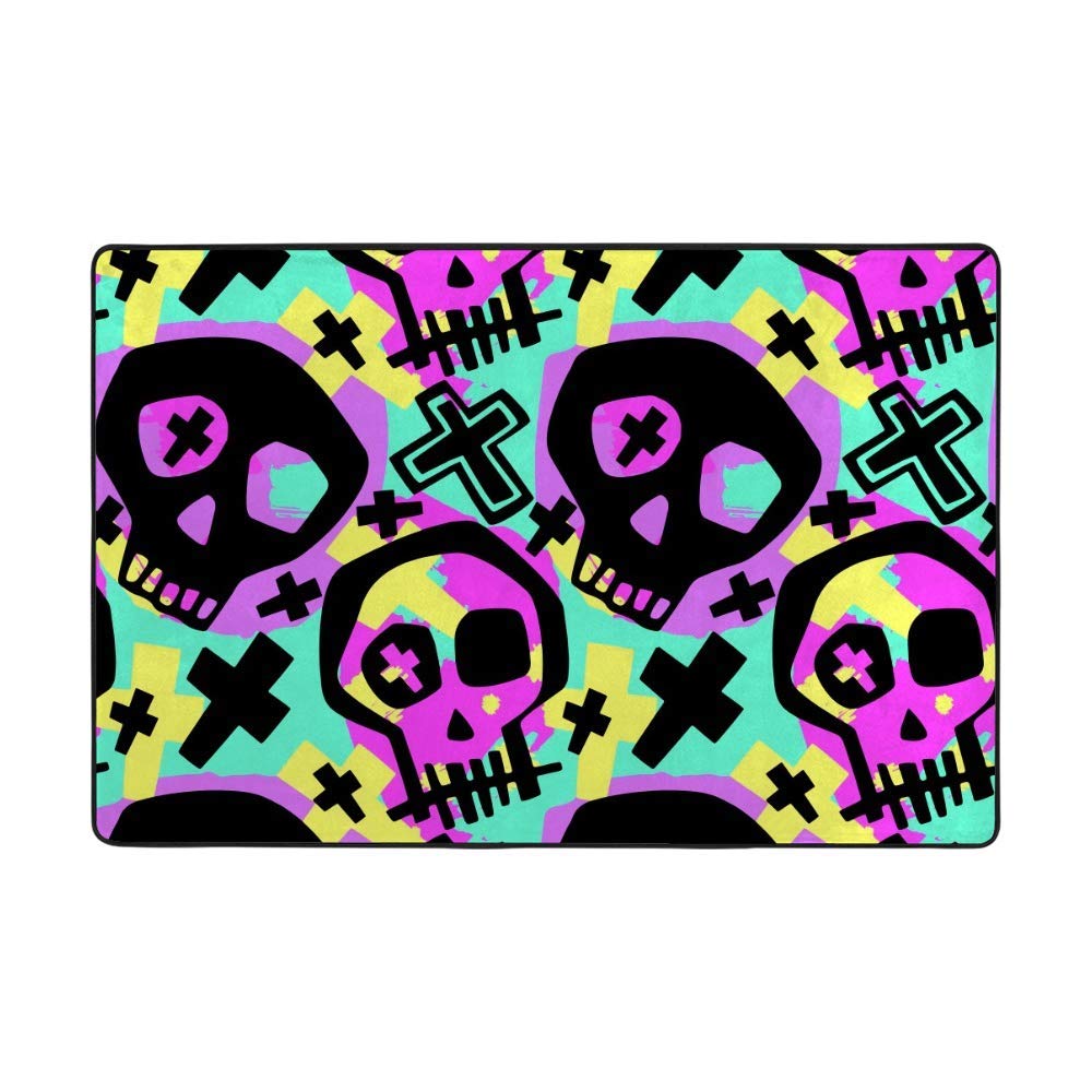 Tapis chambre graffiti CHEHONG en velours corail pour créer un salon moderne et chaleureux