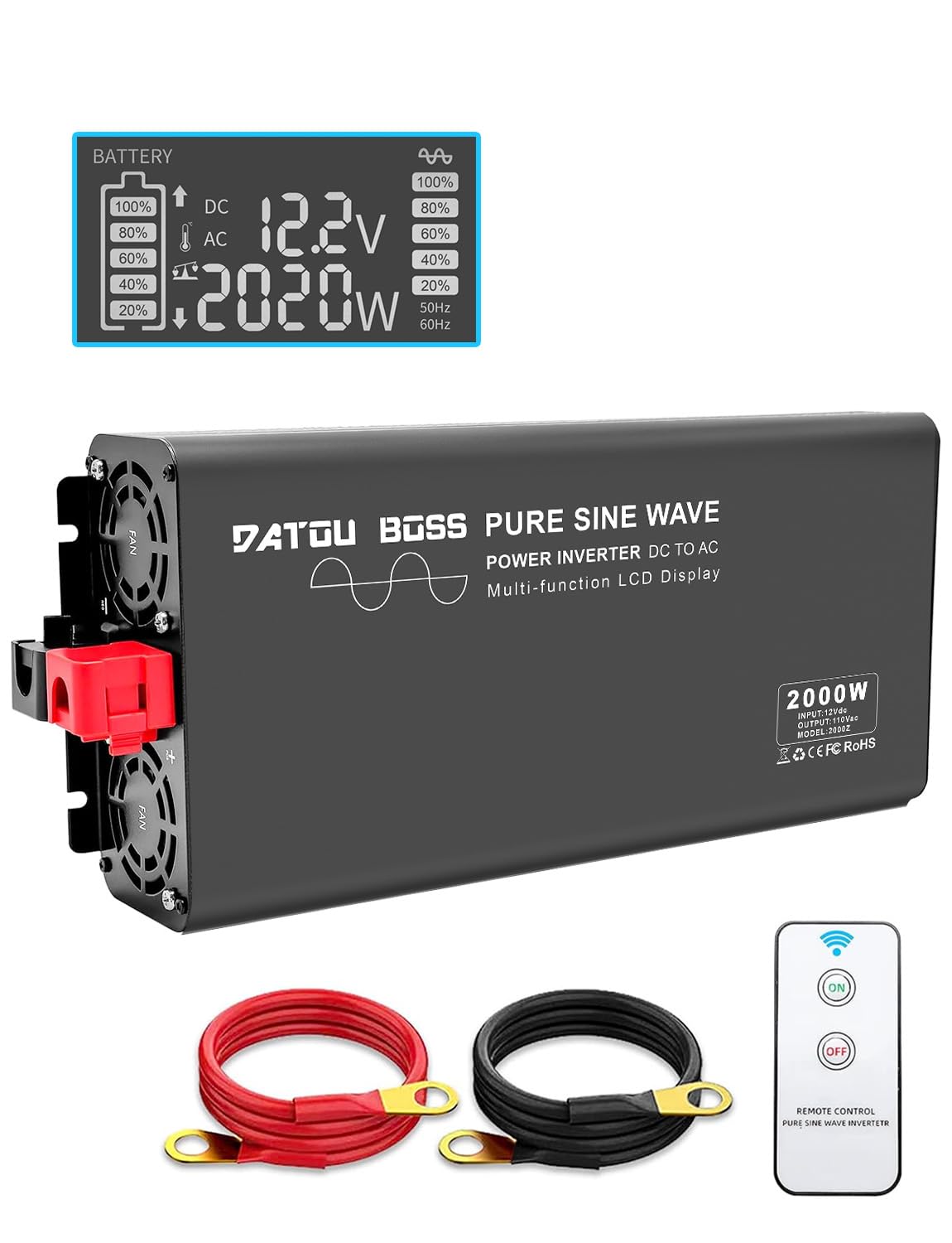 正弦波 2000W パワーインバーター 多機能 リモコン付 中古 2025年最新】Yahoo!オークション -インバーター2000wの中古品