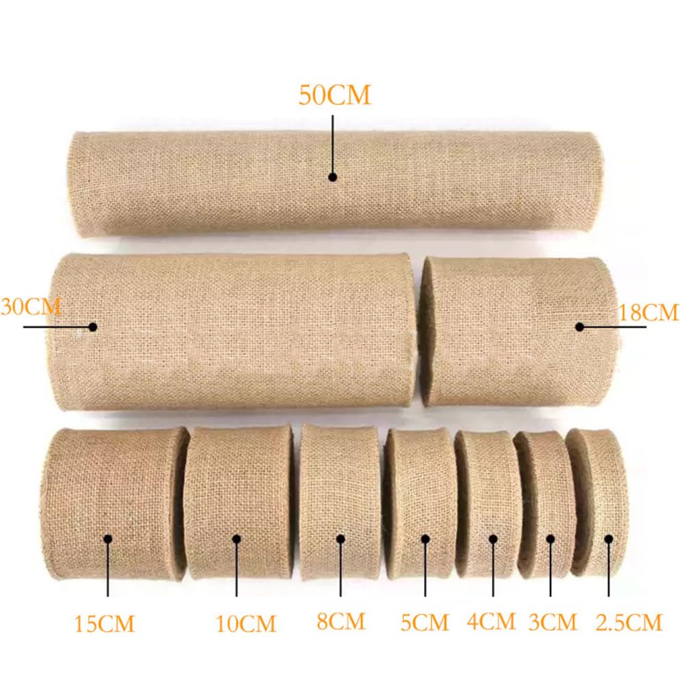Taśma jutowa 180 cm x 3 m, taśma jutowa, do owijania, taśma prezentowa, taśma ozdobna, taśma ozdobna, taśma ozdobna, taśma z materiału, taśma dekoracyjna