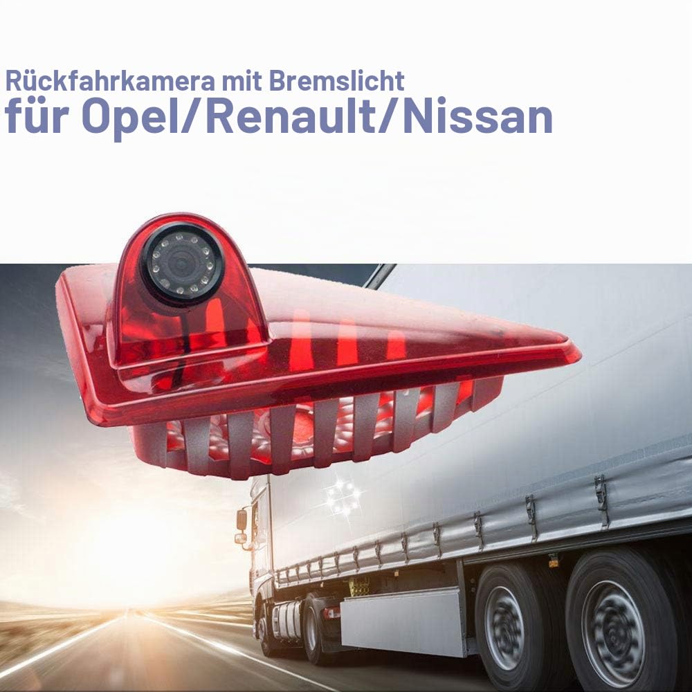 Auto Dritte Dach Oben Halterung Bremslicht Kamera Bremslicht Rückfahrkamera für Opel/Vauxhall Movano ab 2010 Renault Master ab 2010 Nissan NV400 ab 2010