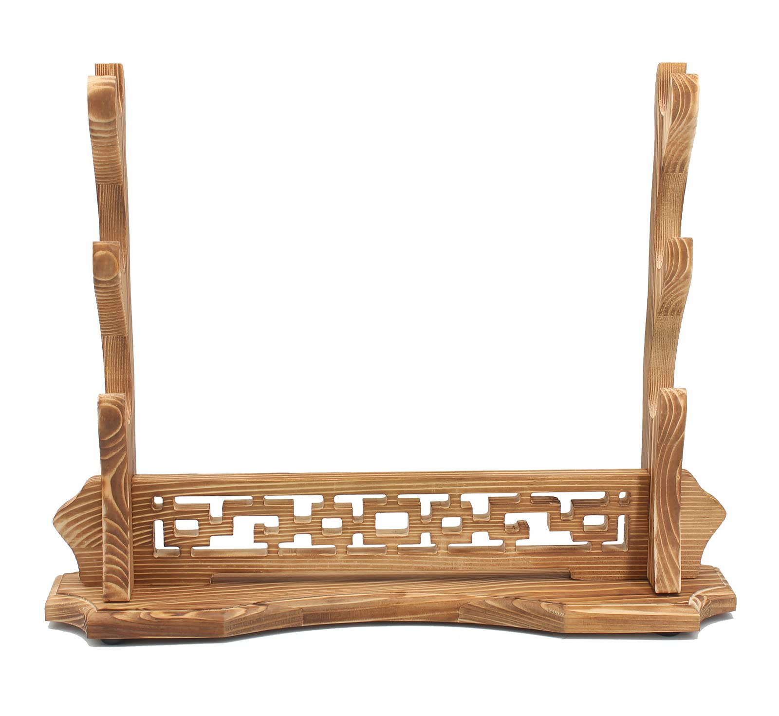 Display Coleccionista Espadas Soporte Espadas Katana Madera Multicapa - 16/18/20/24 Niveles | Exhibición Suelo | Para Coleccionistas Base Estable Madera Maciza