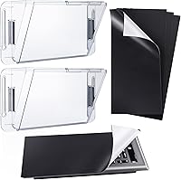 Saillong 2-Pack Adjustable Vent Deflectors & 4 Magnetic Covers - Fits 10-16" Home Vents for Optimal Airflow & Energy Savings