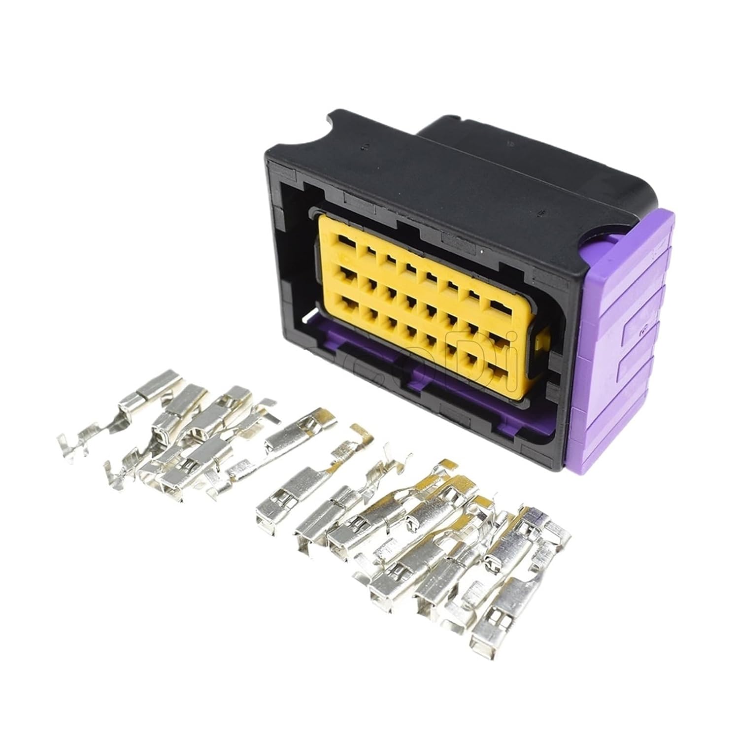 1-5Sets 24 Pin Sealed FCI ECU Automotive With ECU Sleeve To Oil Gas Computer Board 211 PC 249S0005(Black,10Sets)