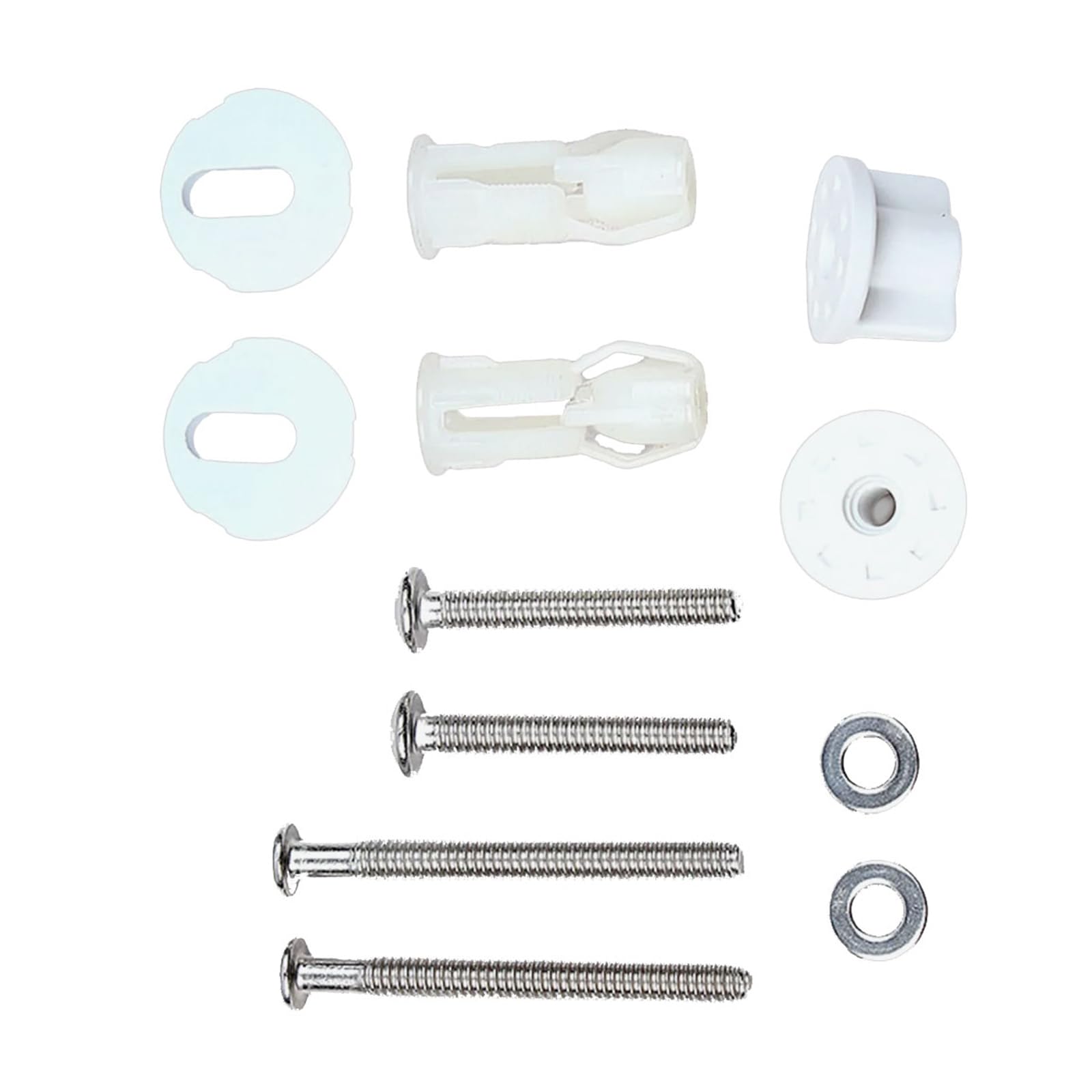 Toilet Seats Fastener Set Includes Steel Screws General Toilet Seats Bolts Set for Hassle Frees Replacement Hinge Bolts