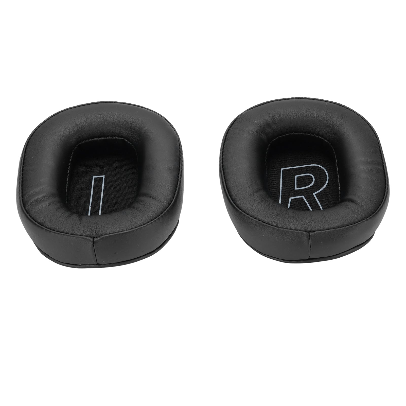 Ejoyous Cuscinetti Auricolari di Ricambio, Cuscinetti Auricolari in Memory Foam in Pelle Proteica, 2 Paia di Morbidi Spessi e Isolanti Acustici per Cuffie da Gioco HECATE (BLACK)