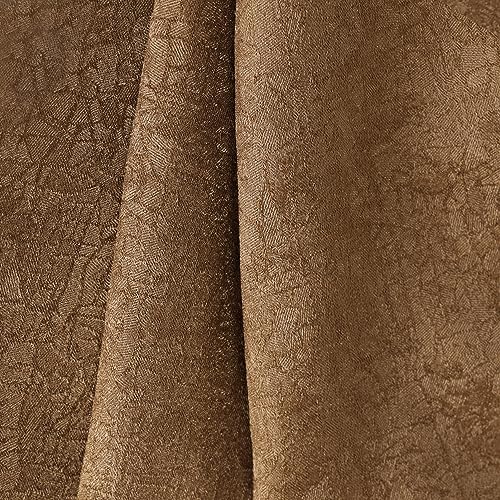 Superior Blackout Curtains, Insulated, Sun Blocking Curtain for Bedroom, Farmhouse, Living Room Window, Thermal Woven, Senna Collection, Set of 2 Panels, 6 Grommets, 52" x 84", Brown by SUPERIOR - Image 8