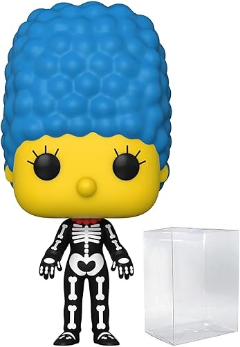 POP The Simpsons Treehouse of Horror - Figura de vinilo de esqueleto Marge Funko (incluye funda protectora de caja compatible), multicolor, 3.75