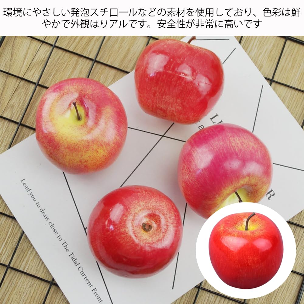 Amazon.co.jp: YUWENW 食品 サンプル りんご 5個 フルーツ 果物 本物