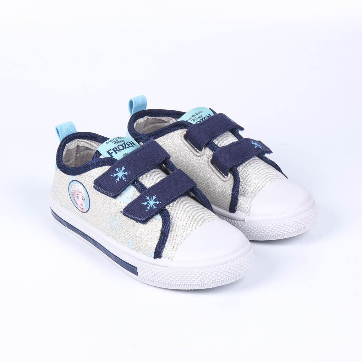 CERDÁ LIFE'S LITTLE MOMENTS, Zapatillas Niñas Luces de Frozen 2 con Velcro para Facilitar su Independencia y Comodidad-Licencia Oficial Disney, Gris, 30 EU
