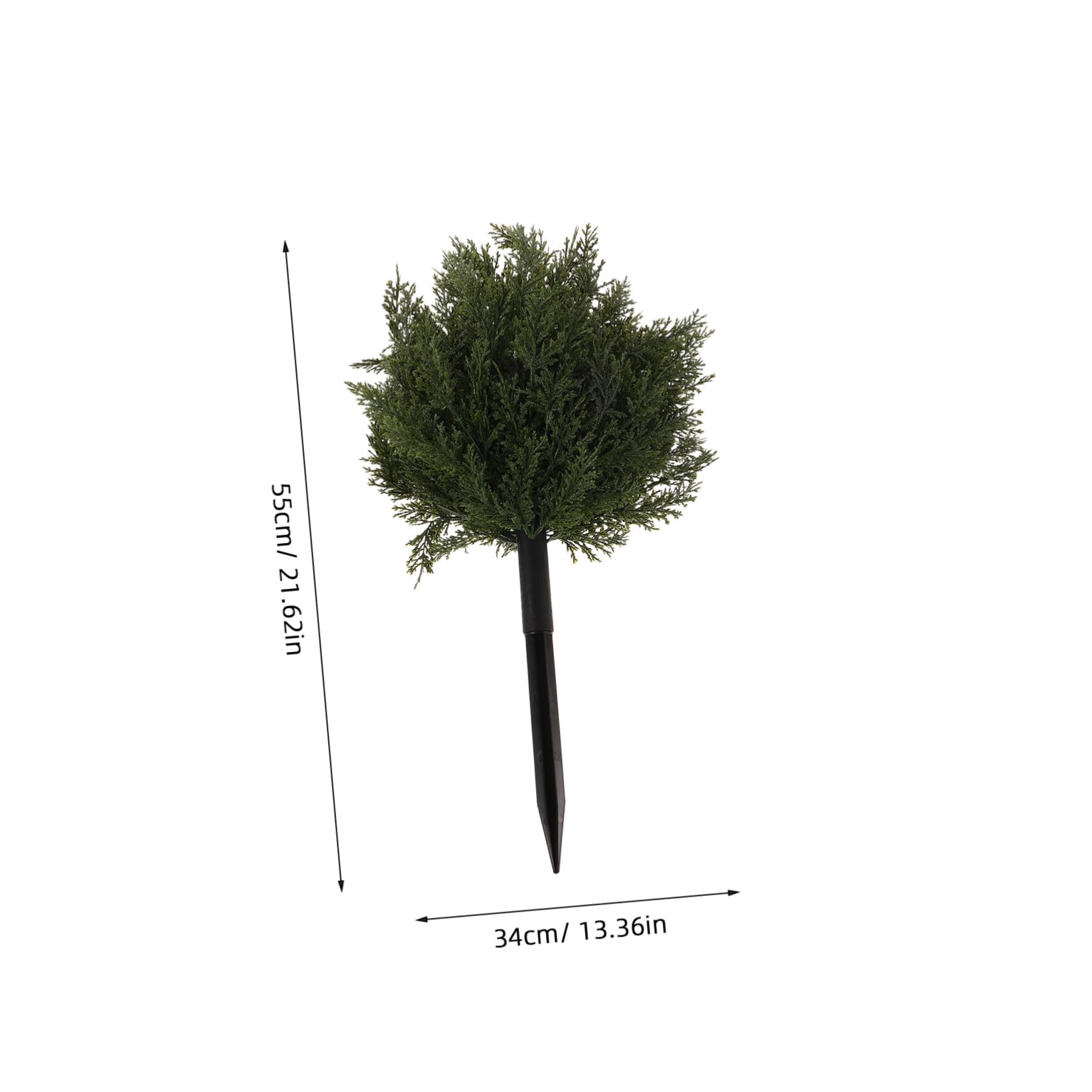 Alipis Künstlicher Zypressen-Weihnachtsbaum für Draußen mit Erdspieß Realistische Immergrüne Pflanze Künstliche Gartensträucher für Terrasse Veranda und Innenbereich