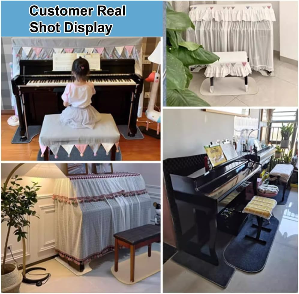Tapis de piano insonorisant de luxe isolation or 160x70