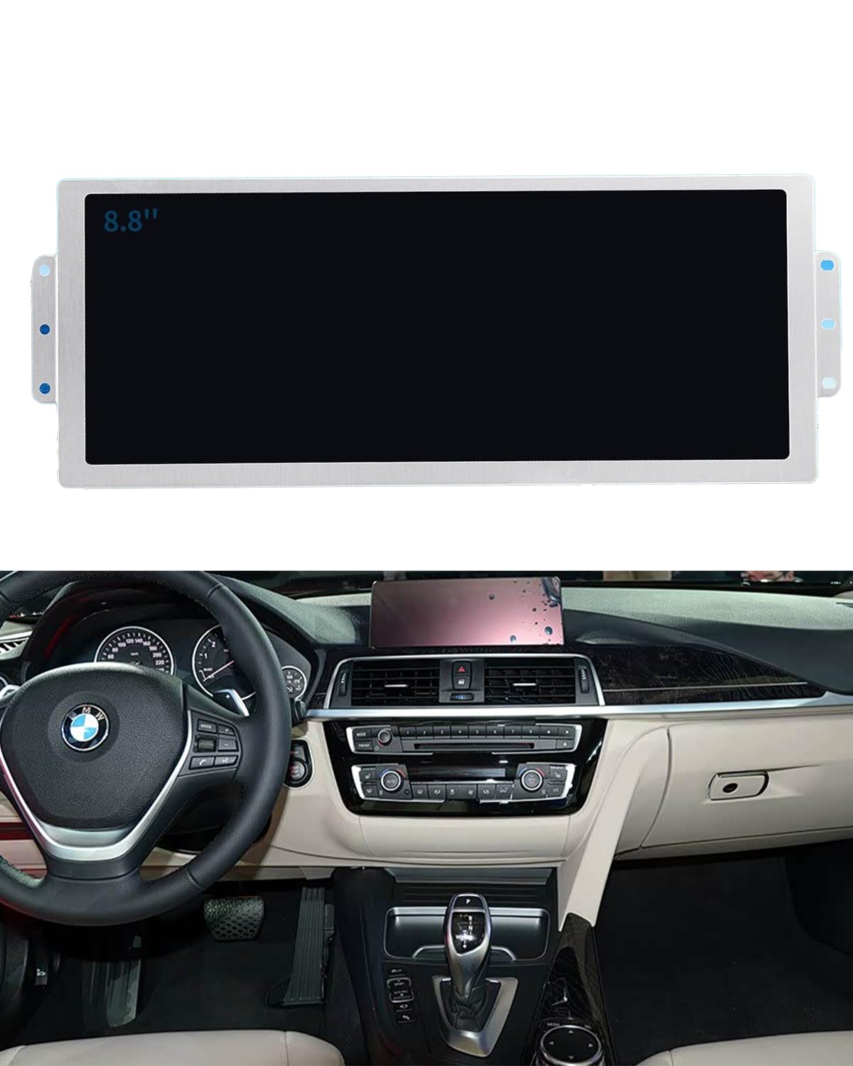 LQ088K9RA01 8.8" LCD Display Screen Replacement for 2012-2017 BMW L7 CID High 3 4 Series F30 F31 F32 F33 F34 F36 OEM Information Display 9292248 (NO Glass Panel)