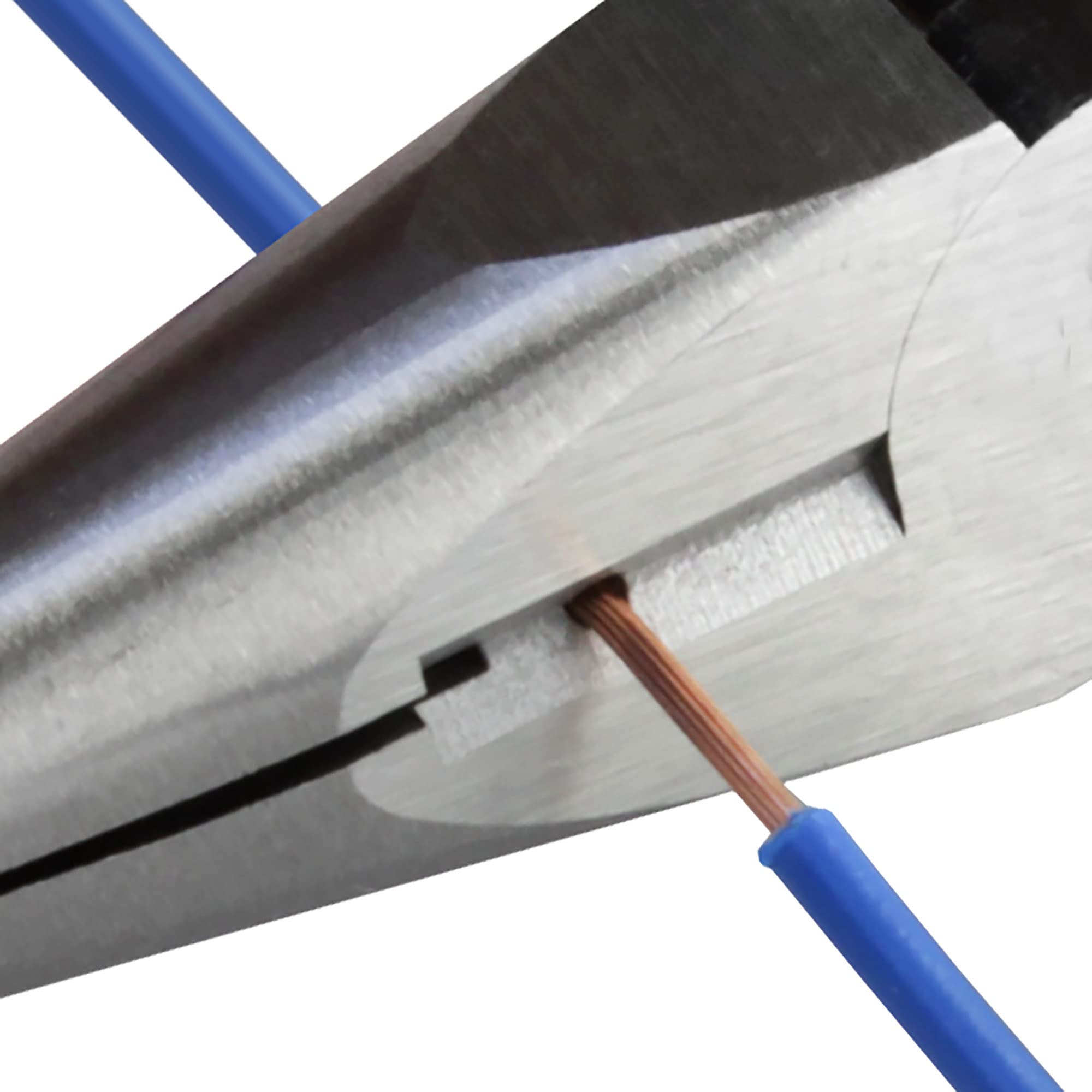 Tsunoda RP-150SH Alicates de punta de aguja de precisión de 6 pulgadas, alicates de punta fina con retorno de resorte y agujero para pelar cables, fabricados en Japón