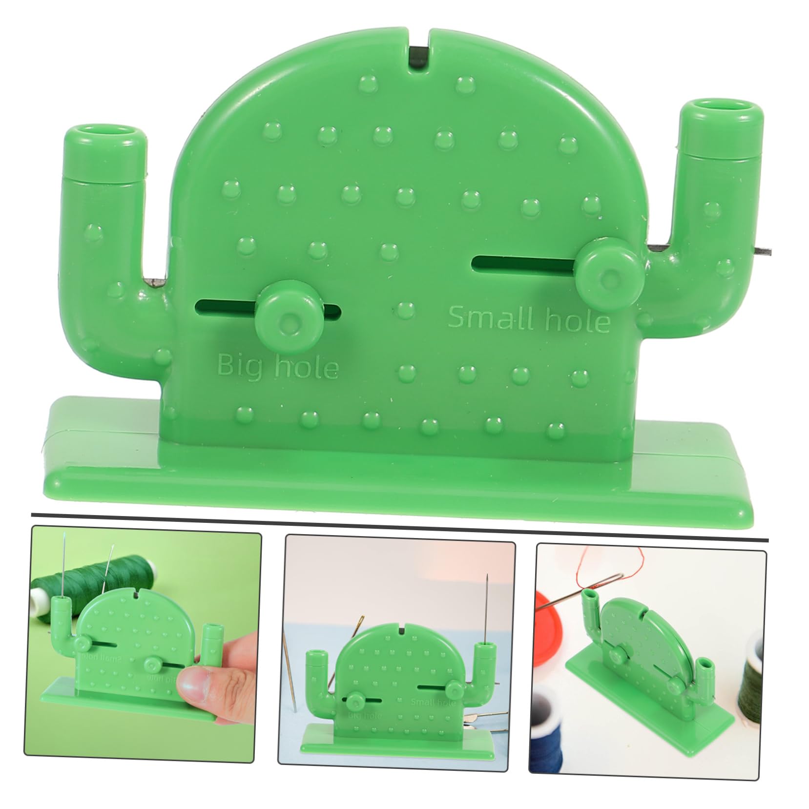 TEHAUX 5pezzi Cactus Needle Threader Multifunzionale per e Attrezzo per Infilare per Ridotta