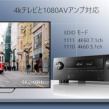 Amazon | HDMI 2.0 マトリックス セレクター 4入力 2出力 音声