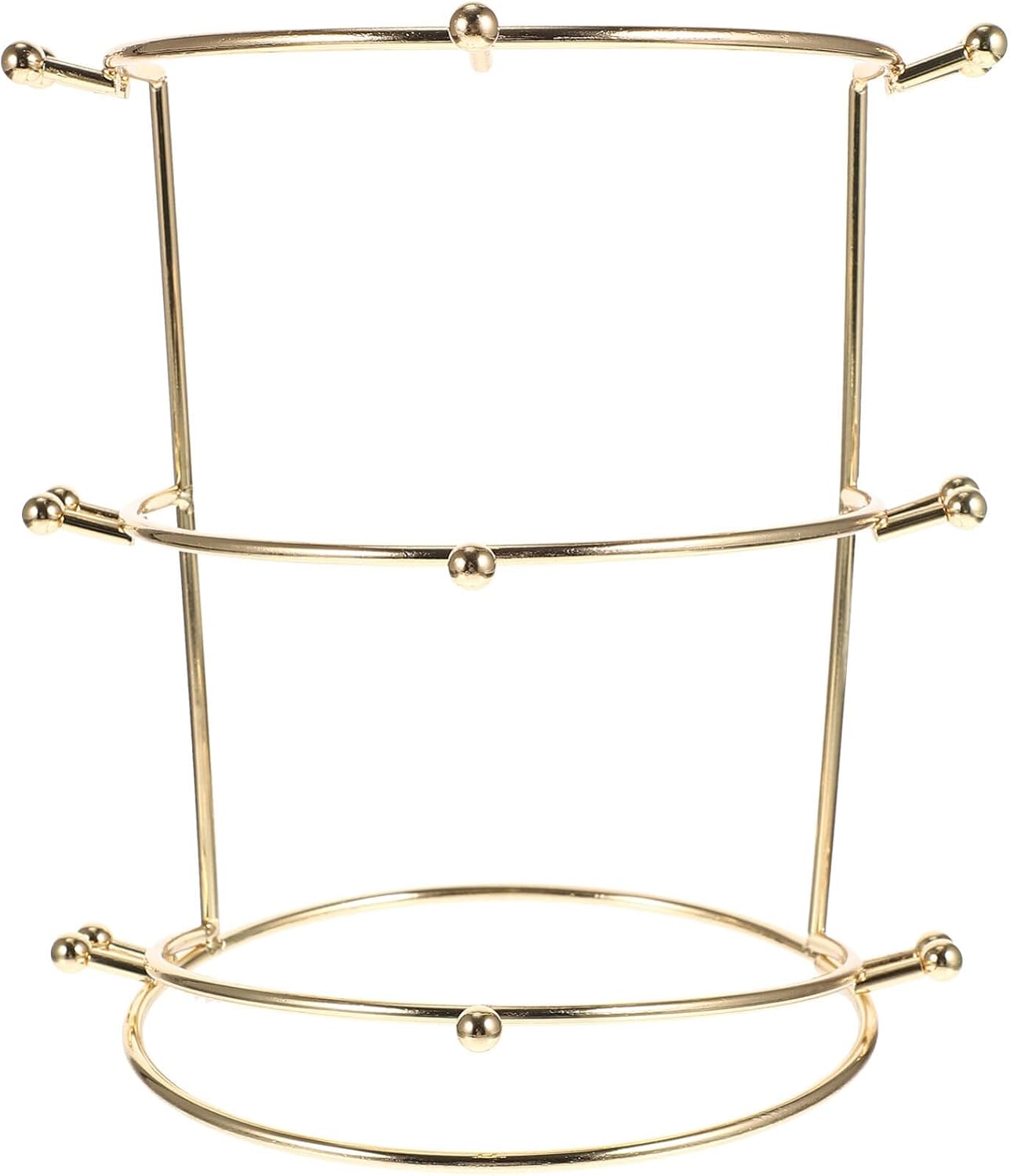 Crown Display Stand Hair Band Rack 3-tier Storage Case for Tiaras Decorative Hair Accessory Organizer