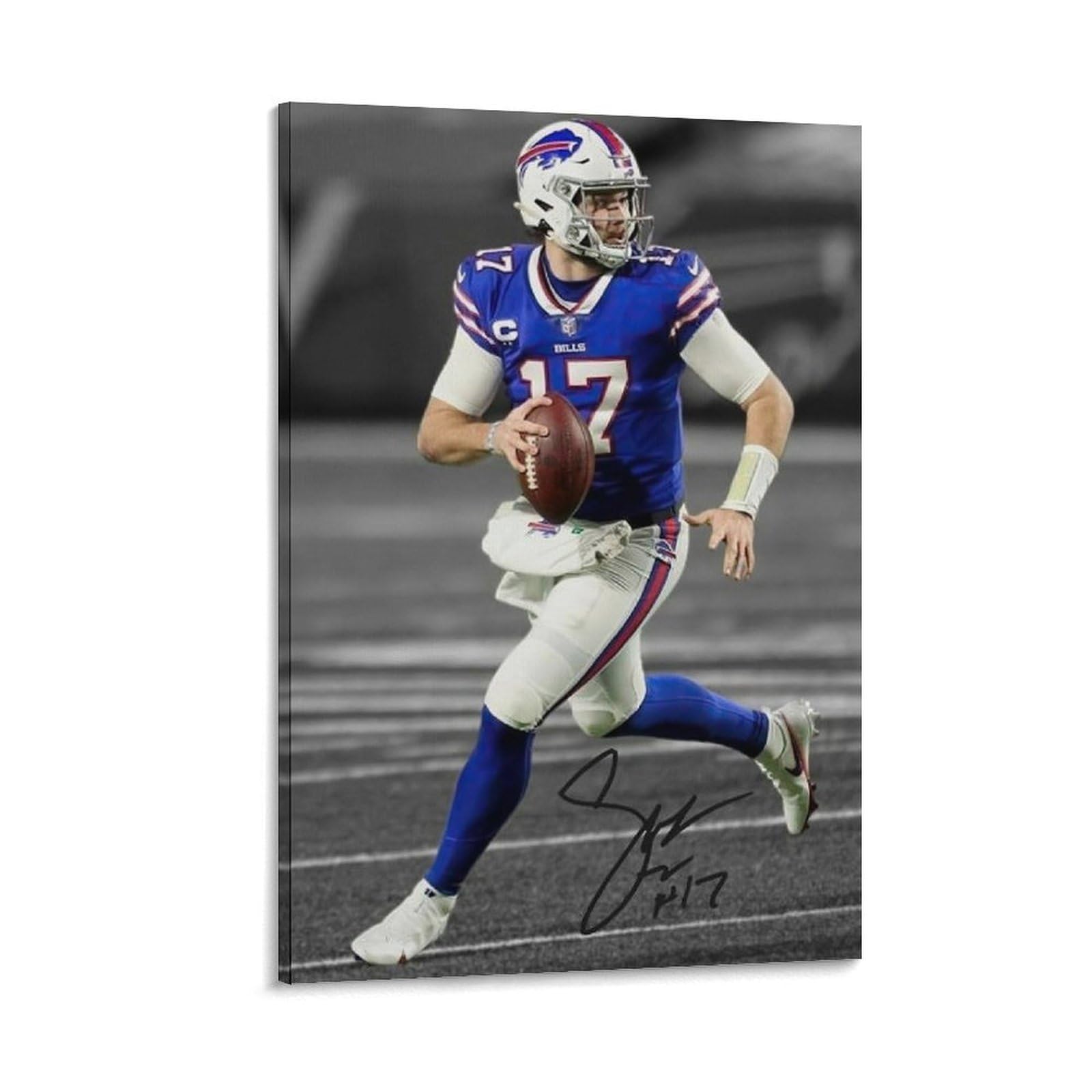 ASUIU Josh Allen Canvas Poster Artworks Canvas Poster Wall Art Prints Home Modern Decor 20x30inch(50x75cm)