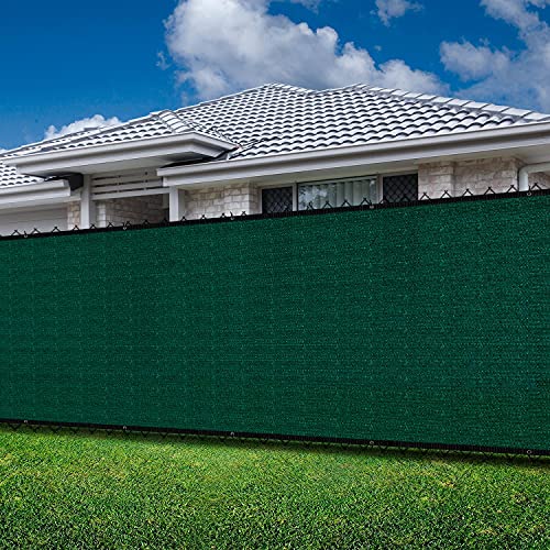 SHADE SPRING Forest Privacy Fence Screen Heavy Duty Dustproof Fence Windscreen Protection for Outdoor Backyard Garden Patio 4x10ft