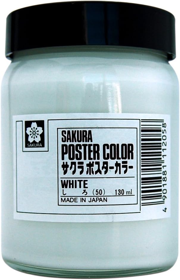Sakura Crepas PW130ML#50 Paint Poster Color 130ml White