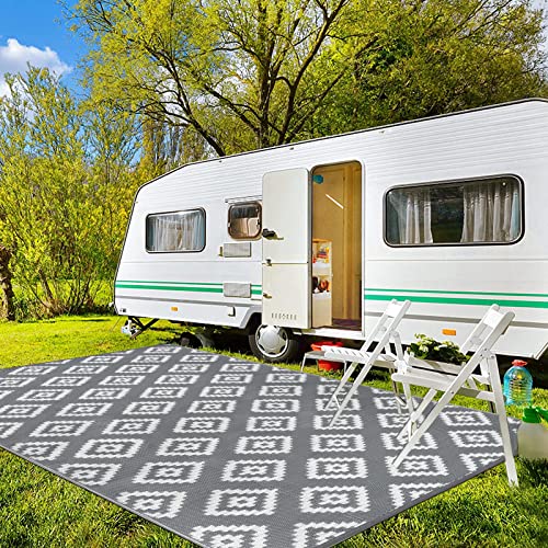 Pauwer Outdoor Rugs 5'X7' Waterproof Outdoor Patio Rug Reversible Mats Rv Camping Rugs Outdoor Area Rug Lightweight Portable Plastic Straw Rug Outside Rugs For Patio, Rv, Camping, Balcony, Beach #TOP5