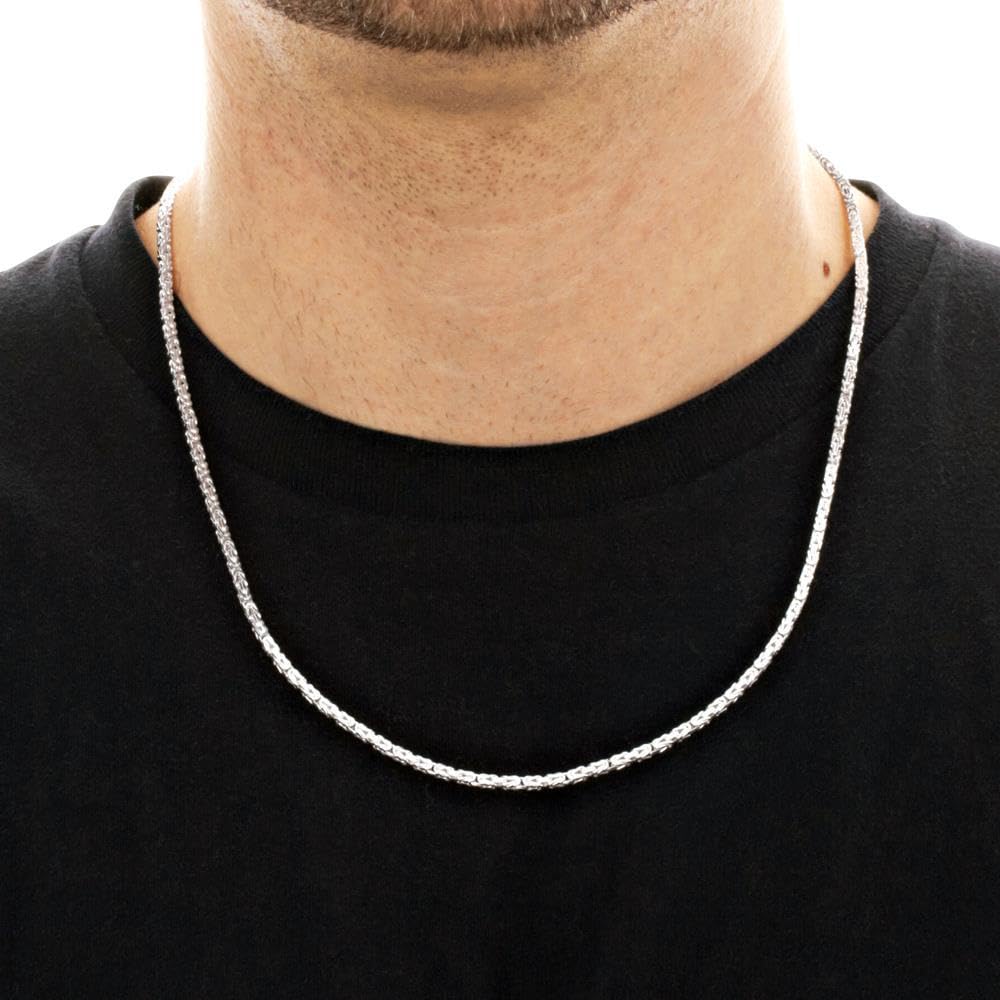 JEWLIX 925 Silber Königskette Herren Damen Halskette 2,5mm