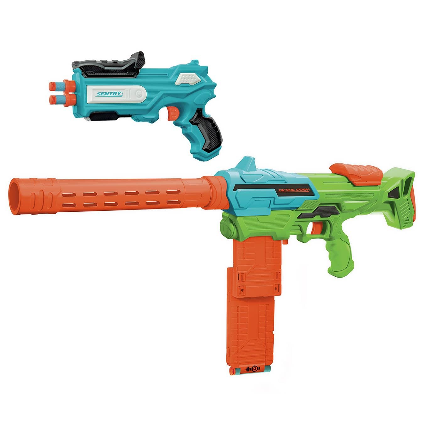 Air Warriors Tactical Arsenal IX - Shoots up to 50ft - Automatic Barrel - Includes 30x Darts, Tactical Storm & Sentry Blaster, Storm Barrel & Flip Cap - Fun Toy for 8 Years & Older - Boys & Girls