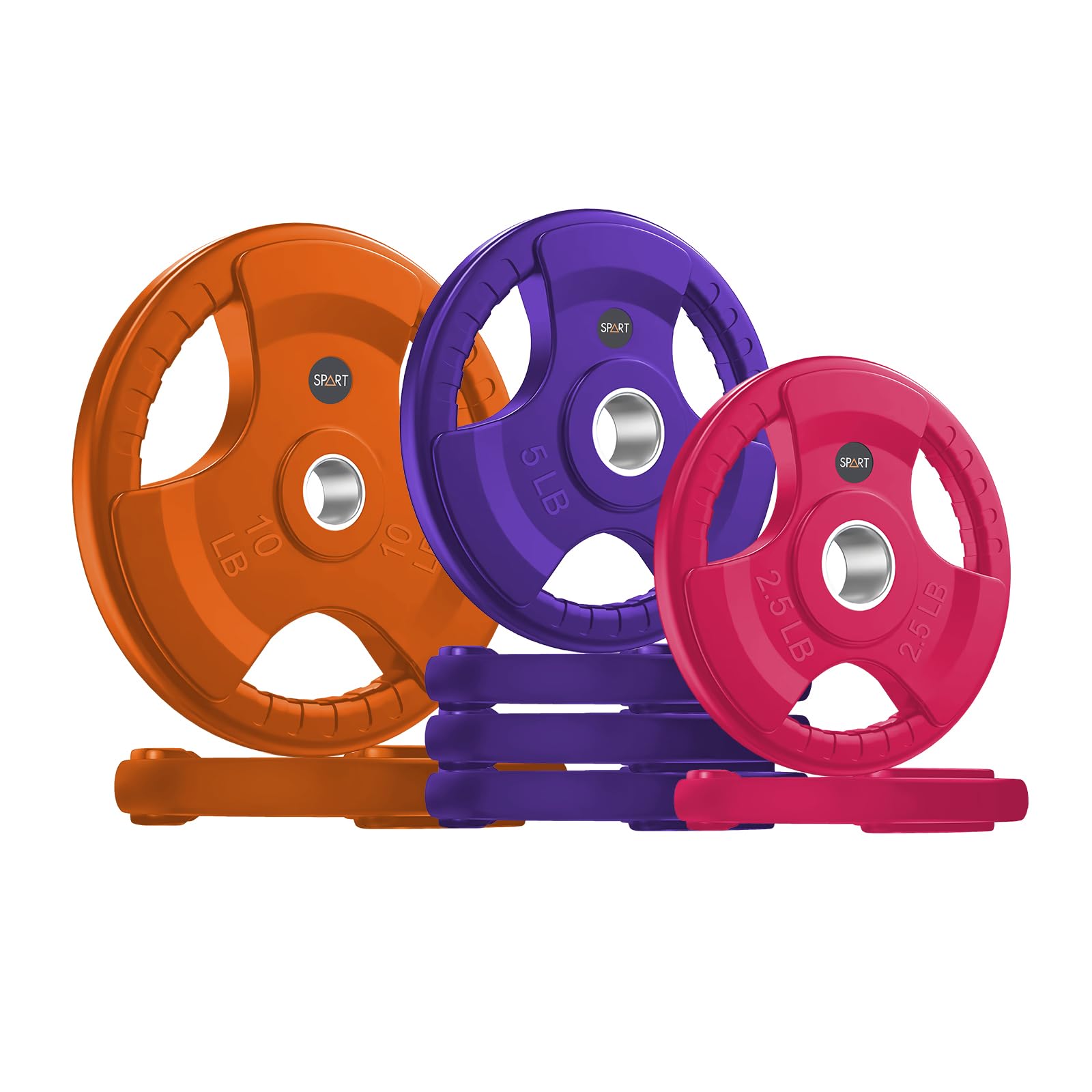 SPART Color Rubber Coated Olympic Grip Plates set