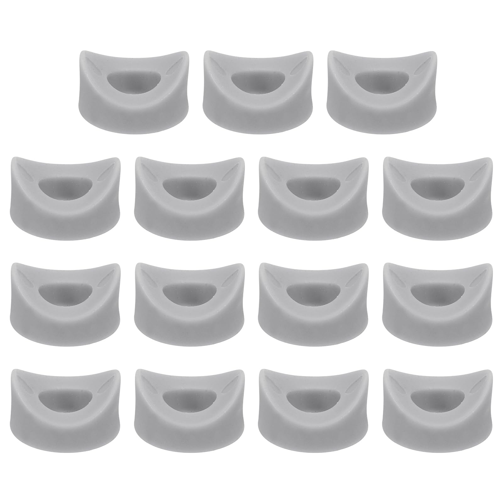 uxcell 16Pcs Plastic Round Washers, 8mm x 19mm x 5mm Gray PE Concave Washer Spacer Hardware Machine Fastener for Round Tube Fixing